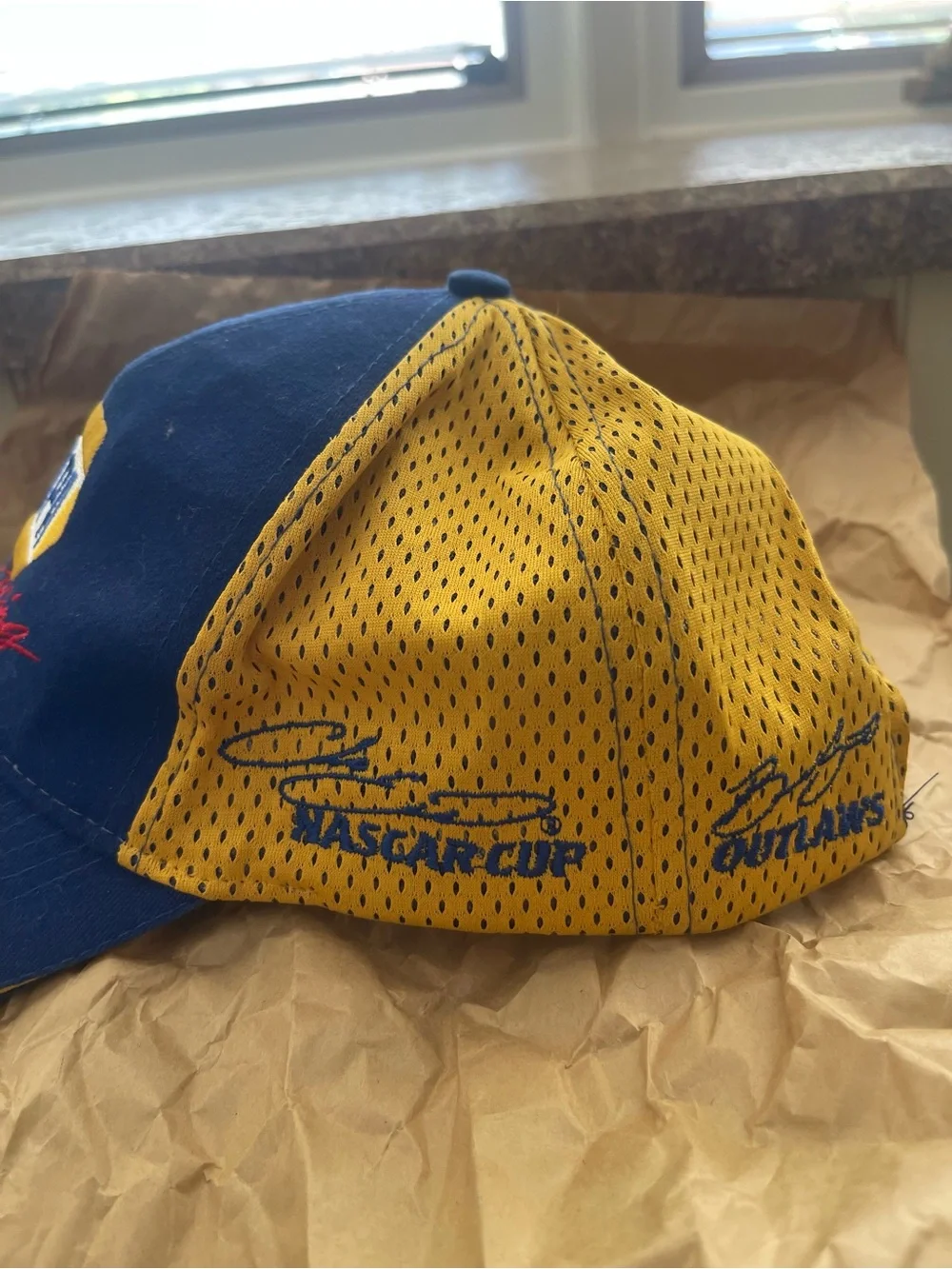 Nascar NAPA Racing Blue and Yellow Mesh Hat